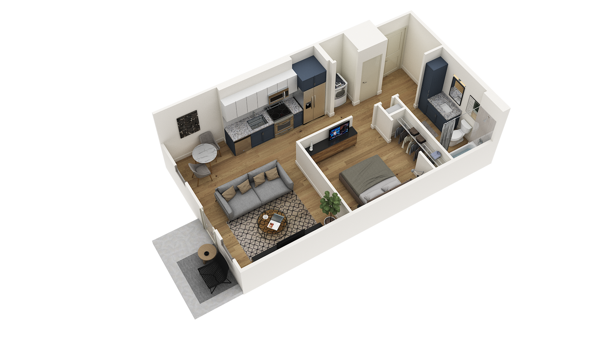 Apartment 07-206 floorplan